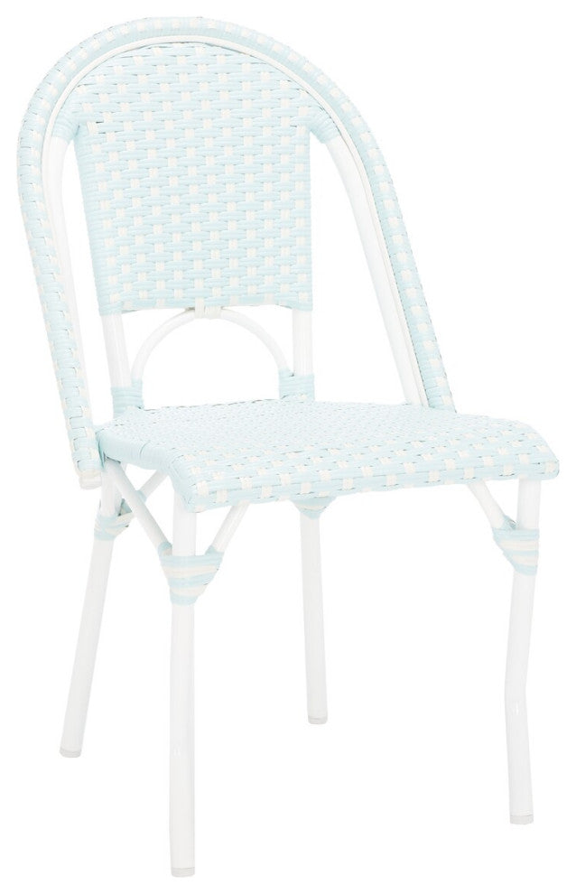 Safavieh California Side Chair, Baby Blue / White