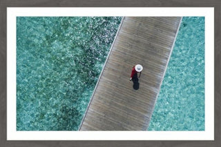 "On the Boardwalk" Framed Painting Print, 18"x12"