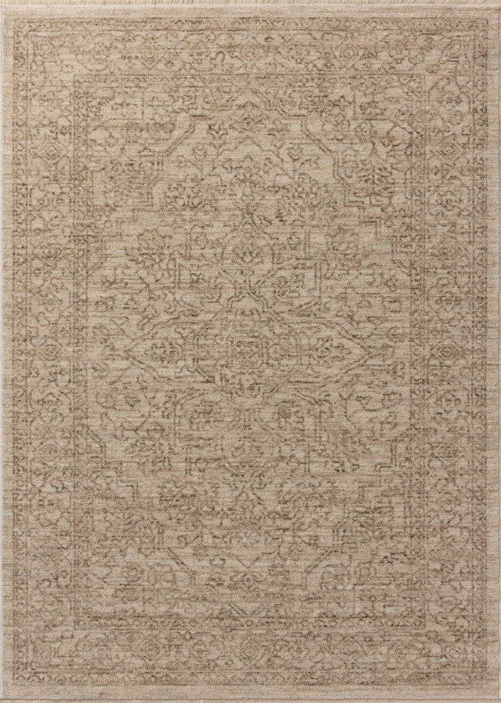 Loloi Newman Taupe / Bone 18" x 18" Sample Rug