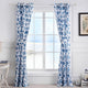 Greenland Home Fashions Pebble Beach Window Panel Pair, Blue 42x84(2), 3x24(2)