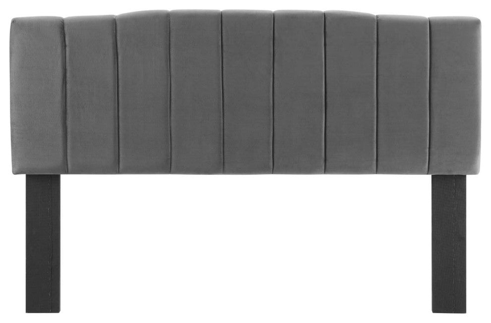 Camilla Channel Tufted King/California King Performance Velvet Headboard