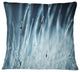 Wet Grass Black and White Floral Throw Pillow, 16"x16"