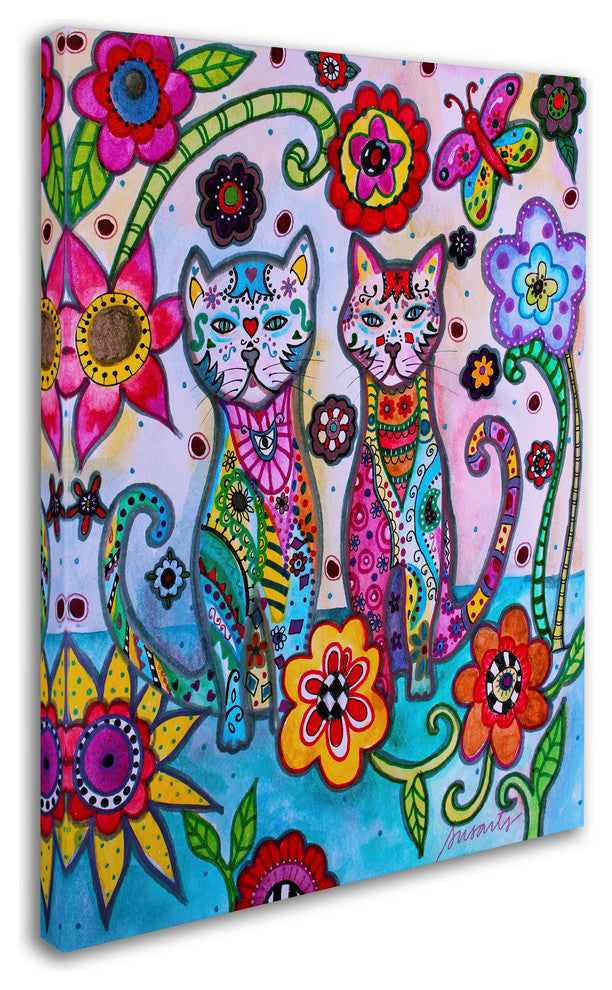 Prisarts 'Talavera Cats' Canvas Art, 18" x 24"