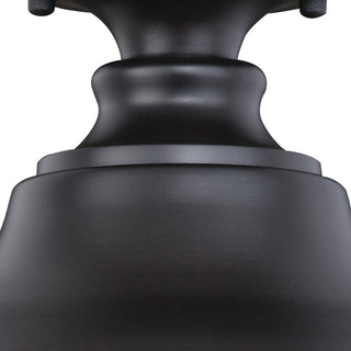 Delano 11" Outdoor Flush Mount Ceiling Light Oil Burnished Bronze/Light Gold