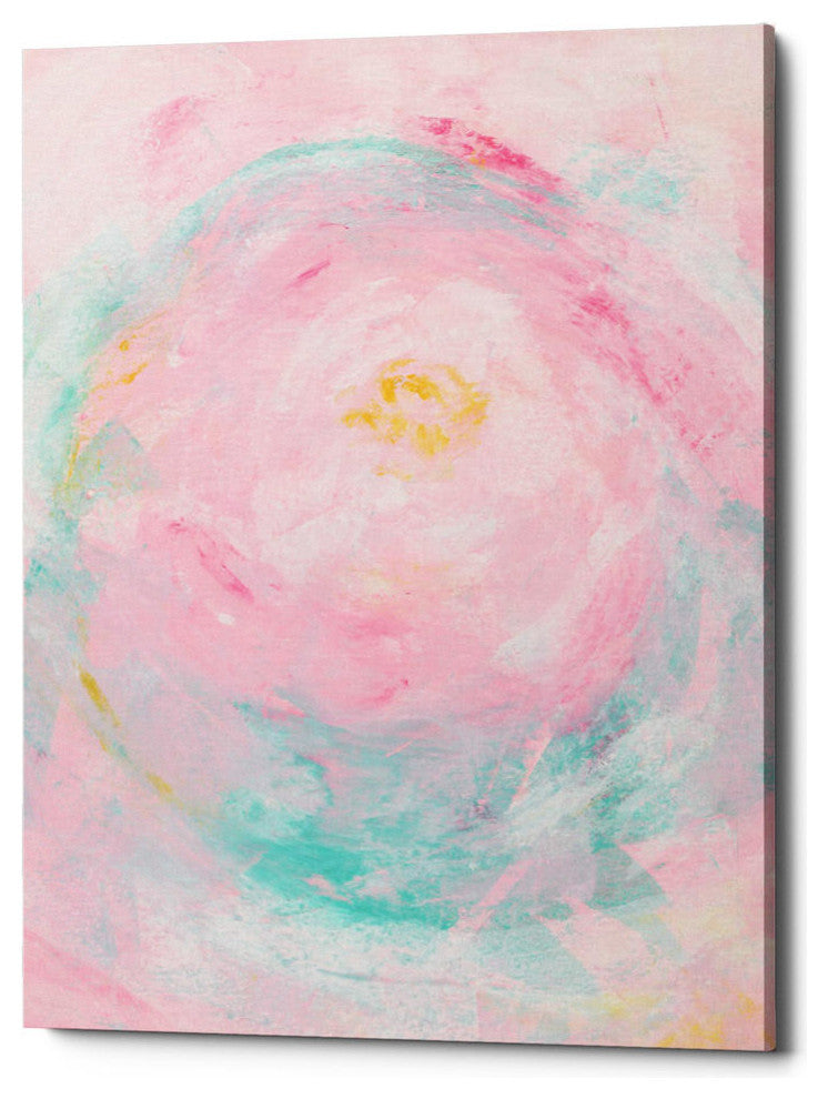 Epic Graffiti 'Pink Peony' Giclee Canvas Wall Art, 18"x26"