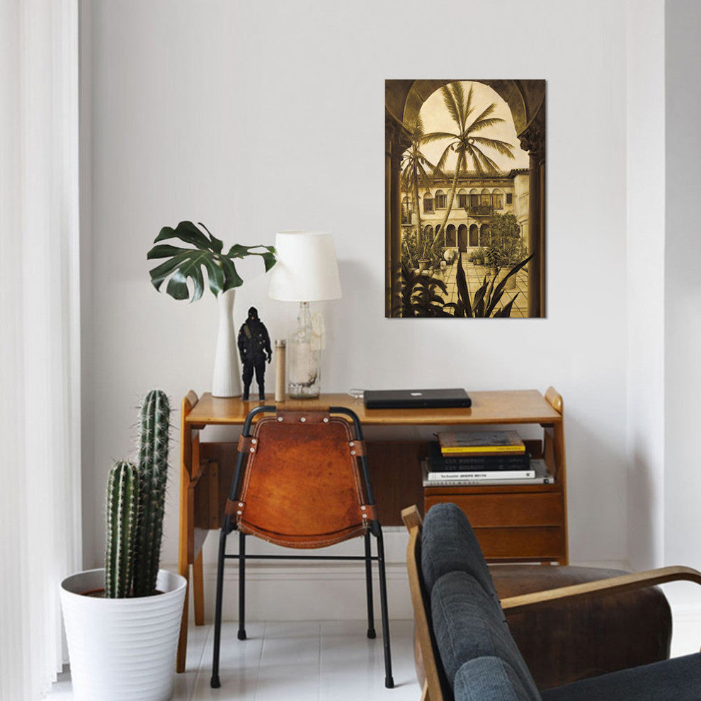 "View To The Courtyard" by David Parks, Canvas Print, 26"x18"