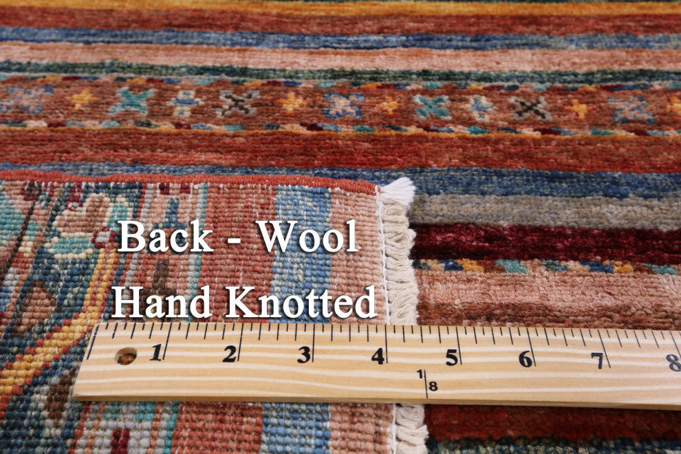 3' 11" X 5' 10" Khorjin Super Kazak Hand Knotted Rug Q7457