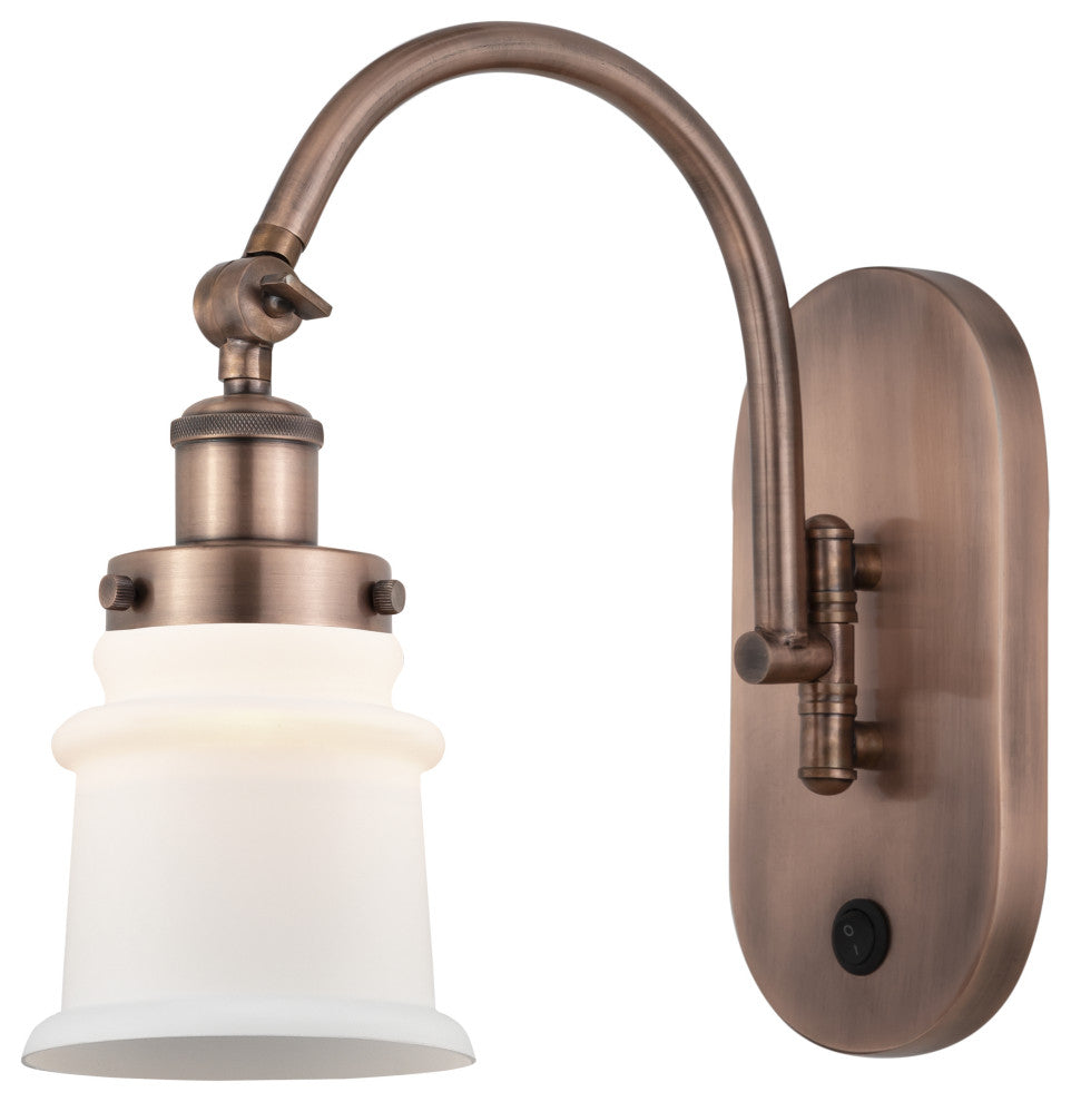 Innovations 918-1W-AC-G181S-LED 1-Light Sconce, Antique Copper