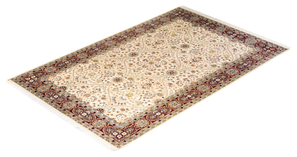 Yedashe One-of-a-Kind Hand-Knotted Area Rug Ivory, 6'2"x9'6"