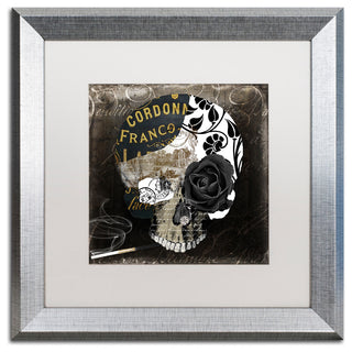 Color Bakery 'Paris Halloween II', Silver Frame, White Mat, 16x16