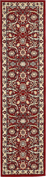 Country and Floral Kashan 2'7"x10' Runner Rouge Area Rug