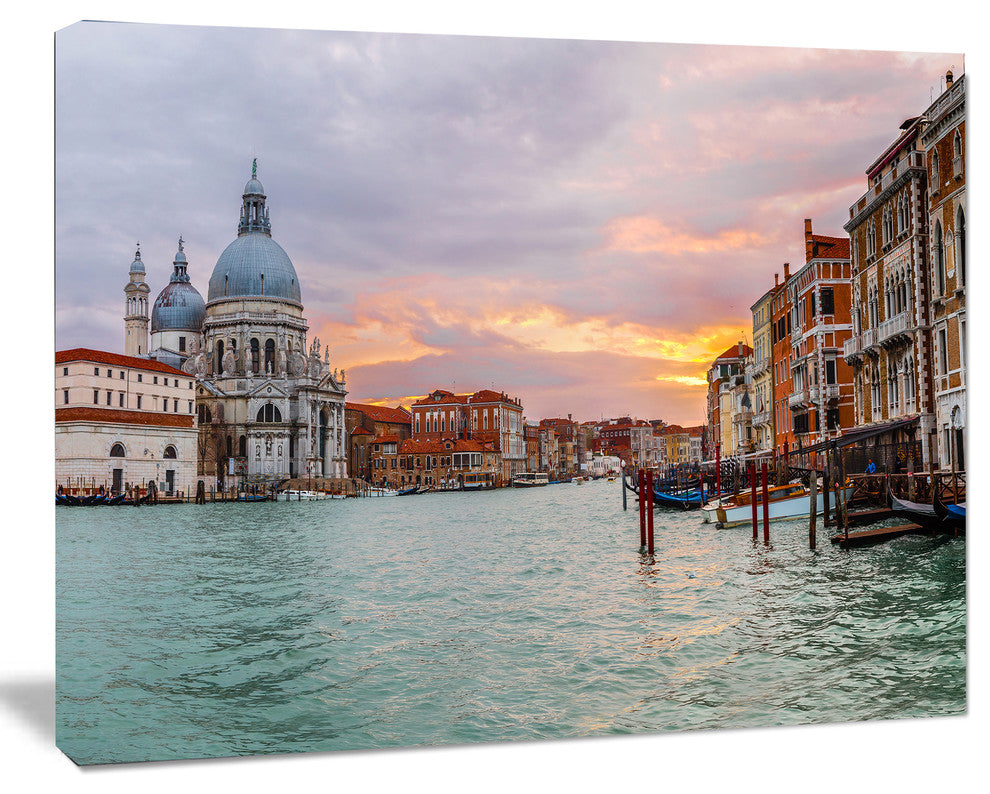 Santa Maria Della Salute, Large Cityscape Canvas Art Print, 60x40