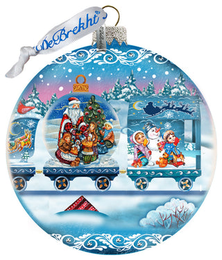 Holiday Express Le Glass Ball Ornament