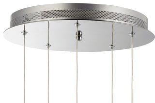 ET2 E24595 Swank 15"W LED 5 Light Pendant - Polished Chrome