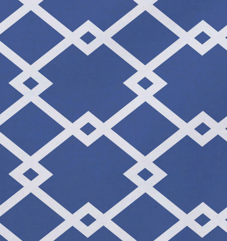 Link Lock Geometric Print Placement, Cornflower, Set of 4