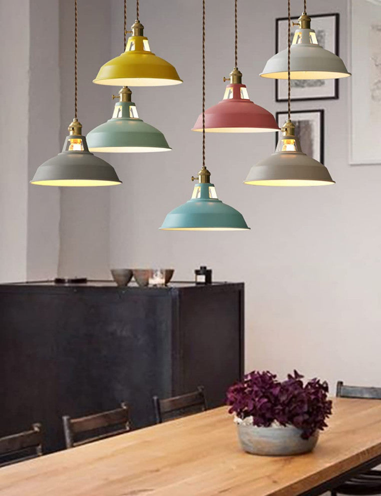 Blue Pendant Light Fixture for Kitchen Island Adjustable Pendant Lighting