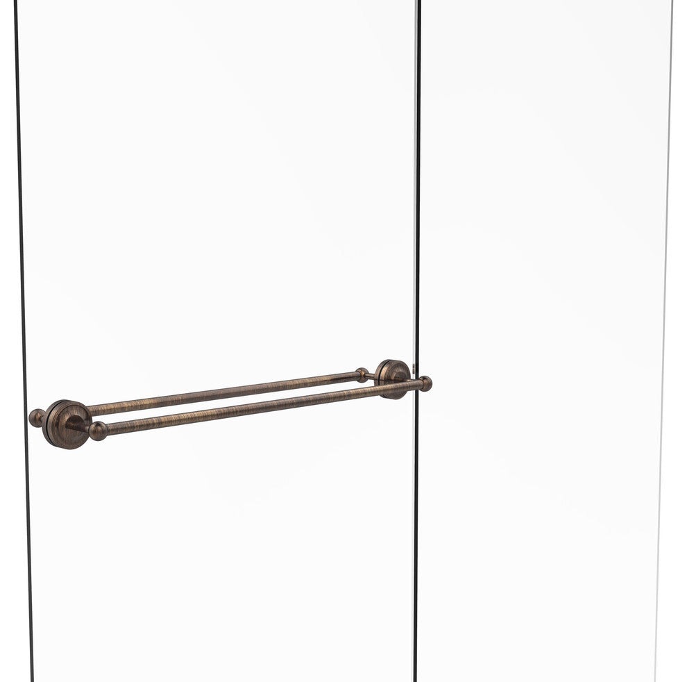 Prestige Regal 30" Back to Back Shower Door Towel Bar, Venetian Bronze