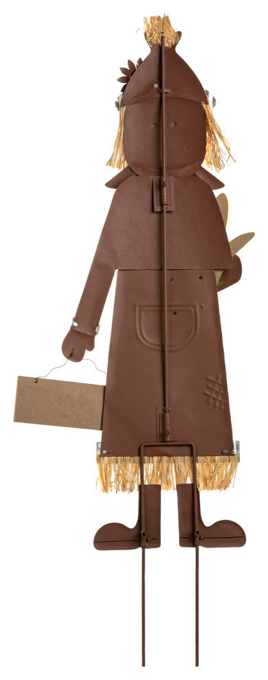 37.25"H Metal Scarecrow Yard Stake