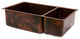 Premier Copper K75DB33199 33'' Copper Kitchen Double Basin Sink