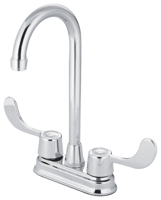 Kingston Brass Two-Handle Bar Faucet, Polished Chrome