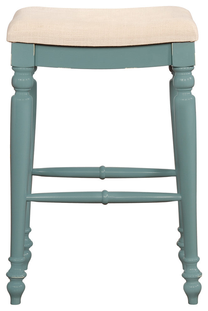 Marino Blue Backless Bar Stool