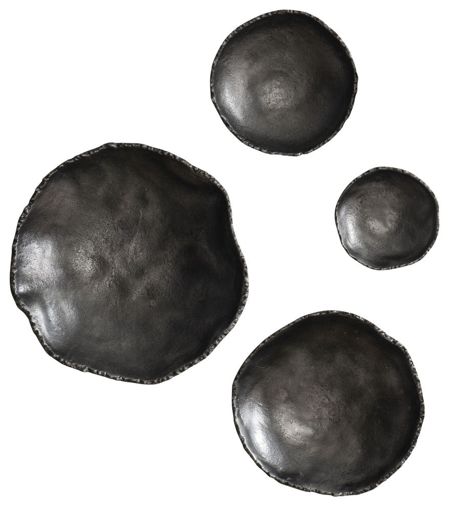 Uttermost Lucky Coins Nickel Wall Decor, Set of 4