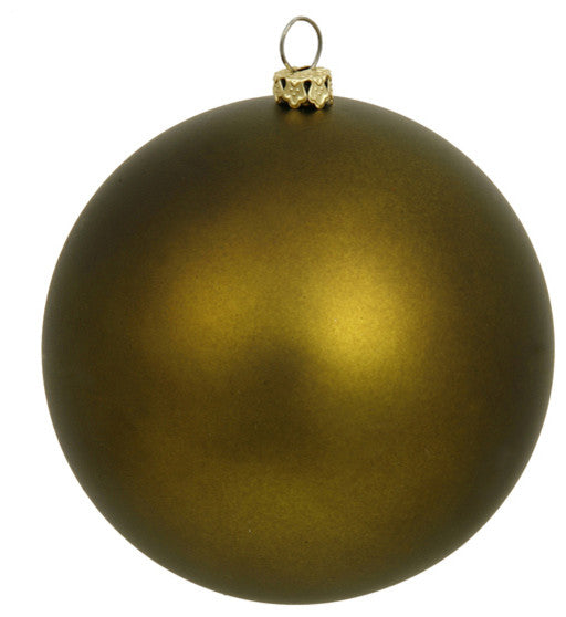 2.5" Matte Shatterproof Christmas Ball Ornament Club Pack, 60-Piece Set , Olive