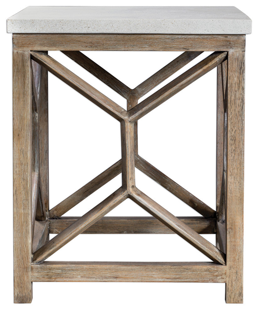 New Uttermost Catali Stone End Table