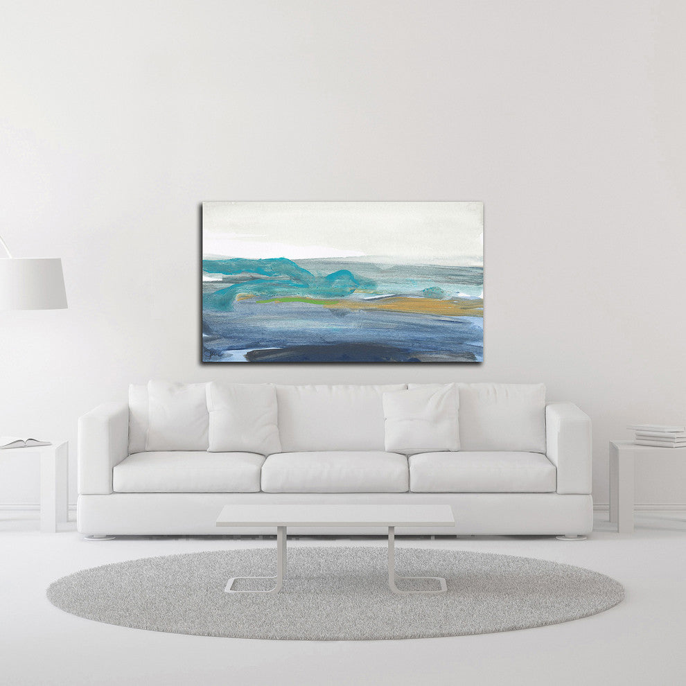 A Breaking Wave by Jan Weiss, Print on Canvas, 42"x24"