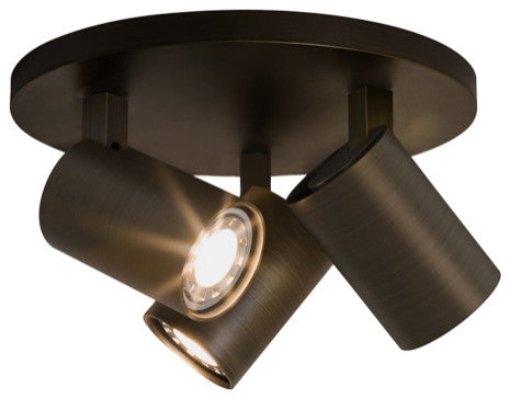 Astro Ascoli Triple Round, Dimmable Indoor Spotlight (Bronze)