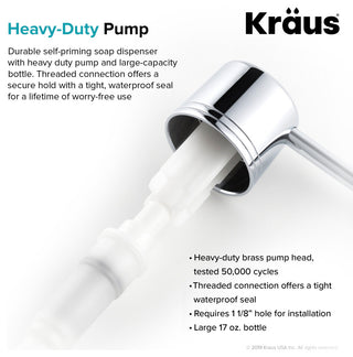 Kraus KSD-31 Deck Mounted Soap Dispenser - Stainless Steel