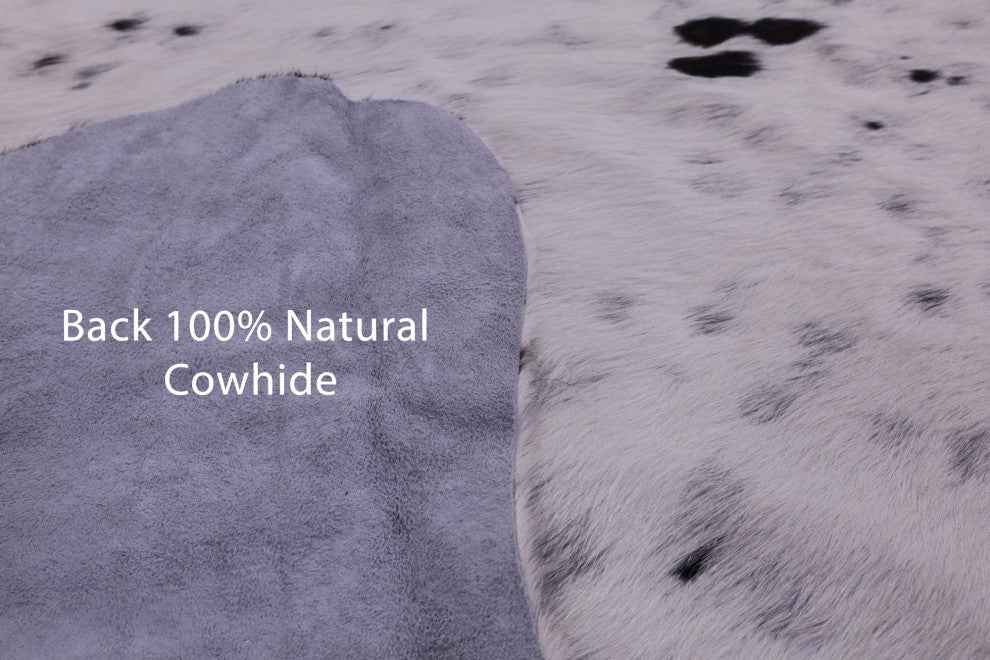Organic Natural Hair-On Cowhide Area Rug 7' 6" X 7' 3" C1650