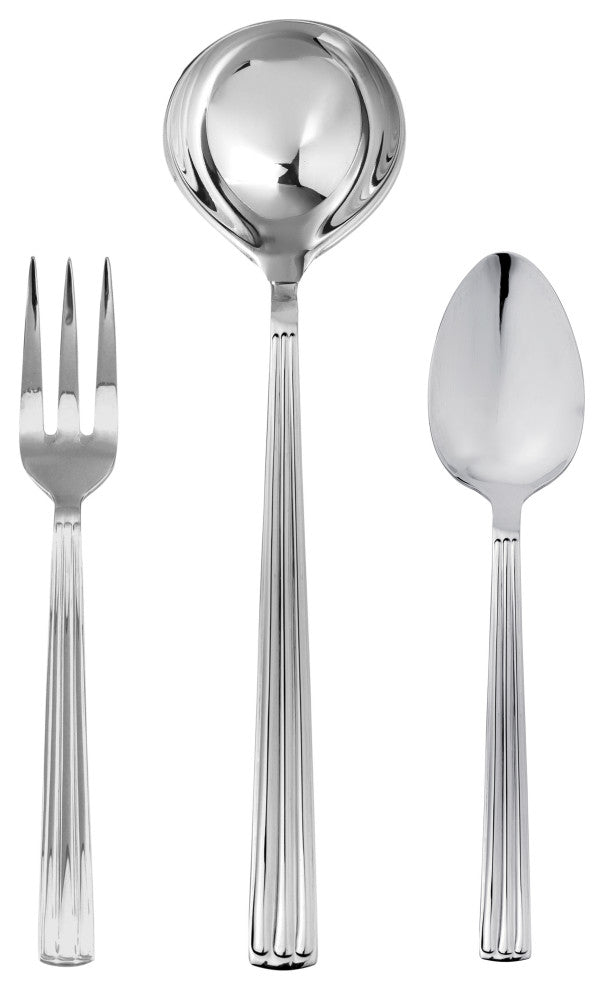 Sole Serving Set -Mirror, 3 Pcs.