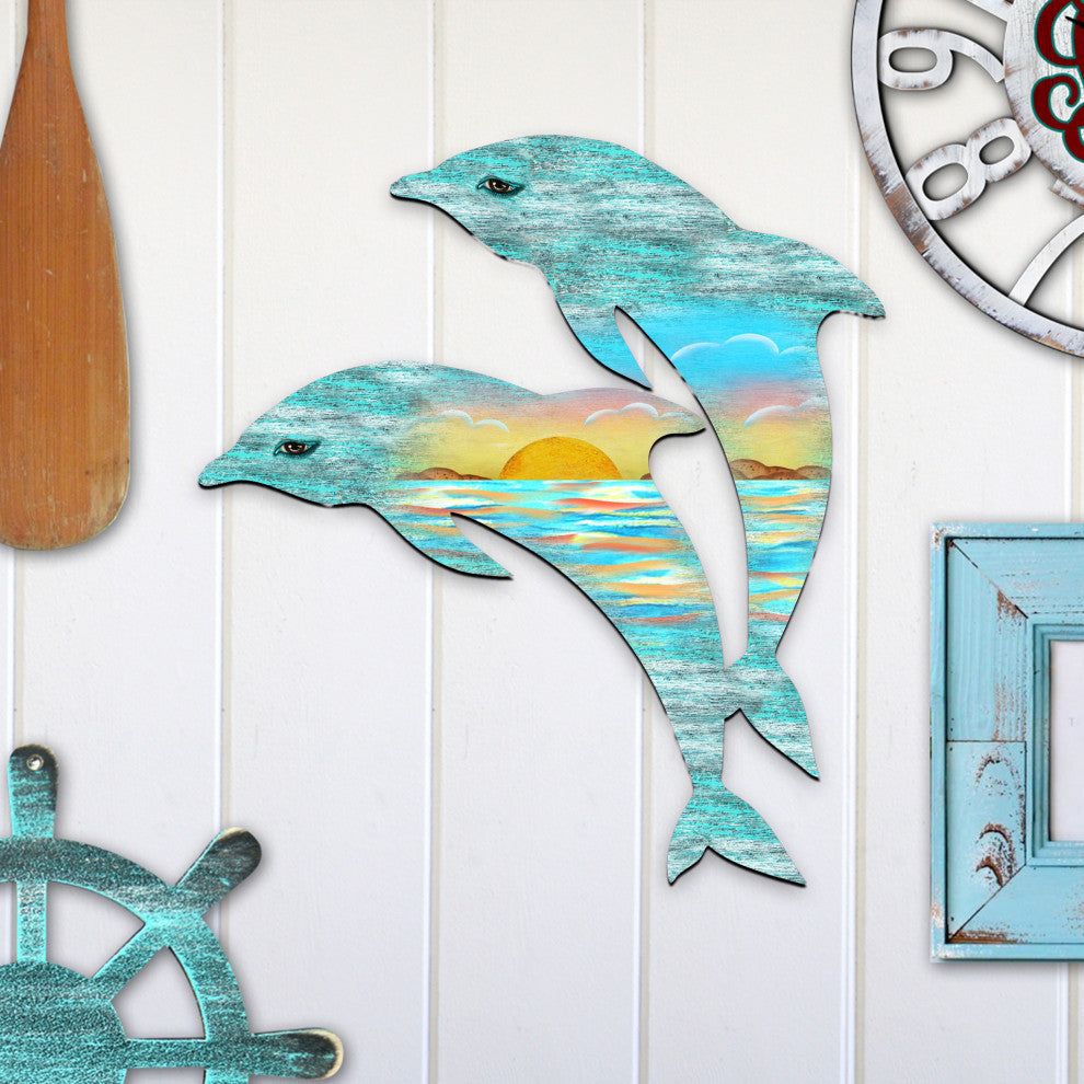 Dolphins Scenic Door Hanger
