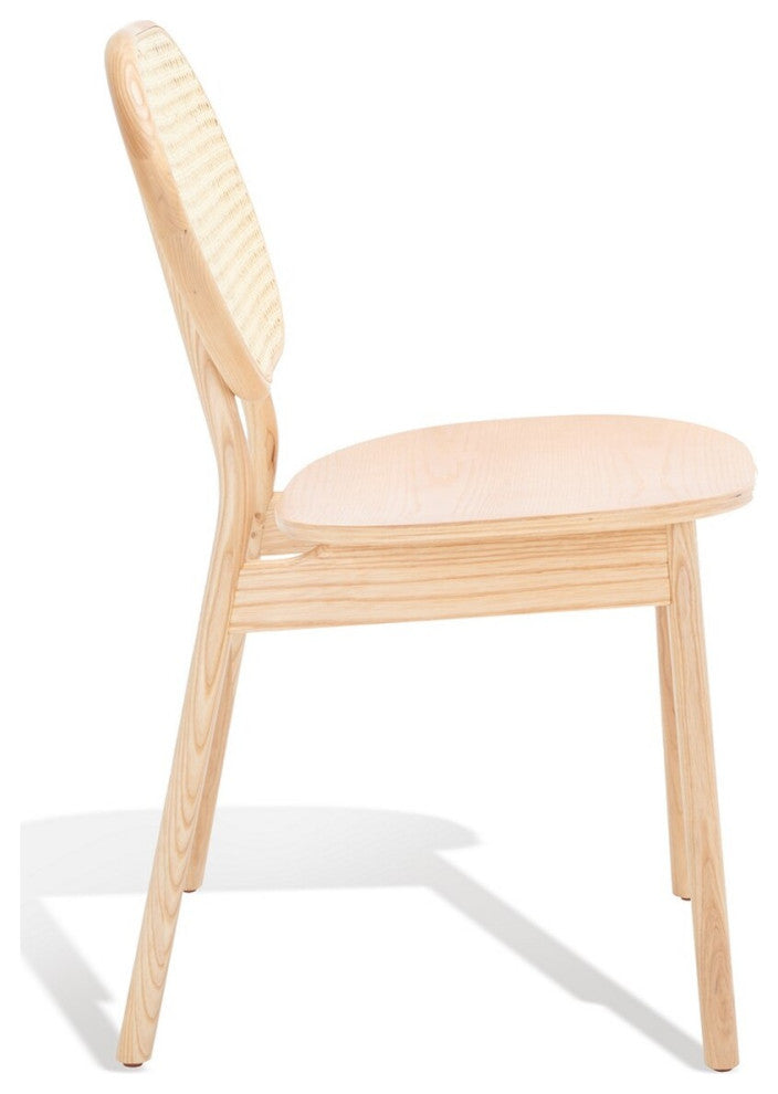 Safavieh Couture Kristianna Rattan Back Dining Chair, Natural