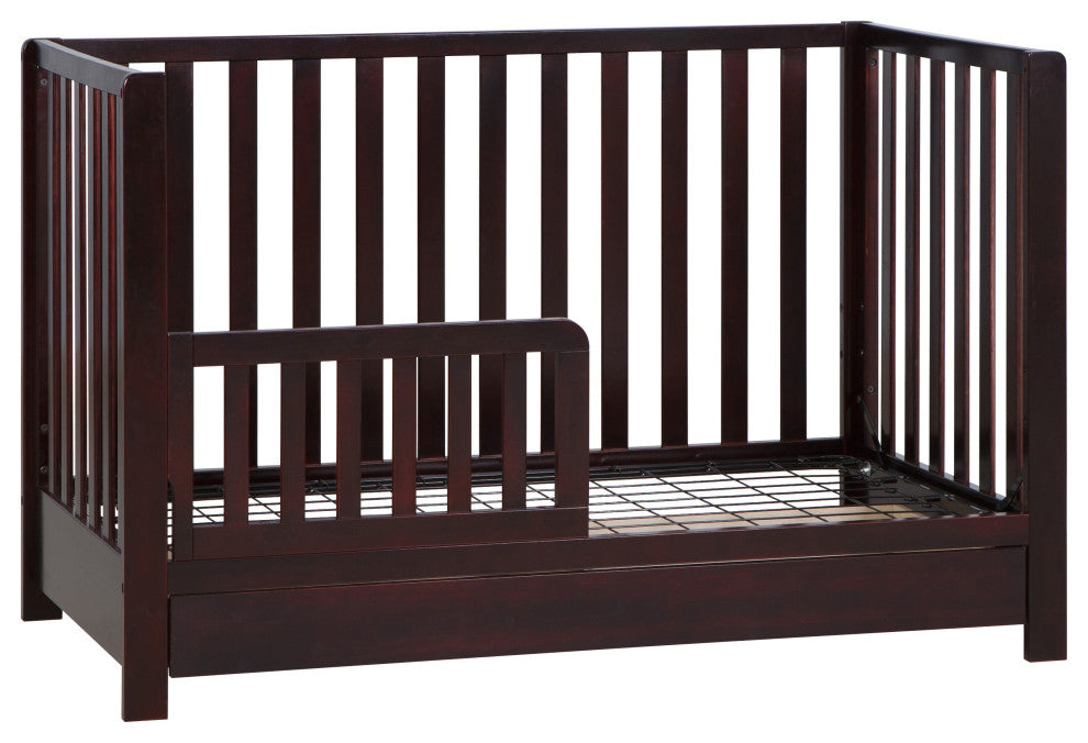 Emma 4-in-1 Convertible Crib With Drawer, Espresso