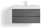 Boutique Bath Vanity, Vulcan Ash Gray, 40", Single Sink, Wall Mount