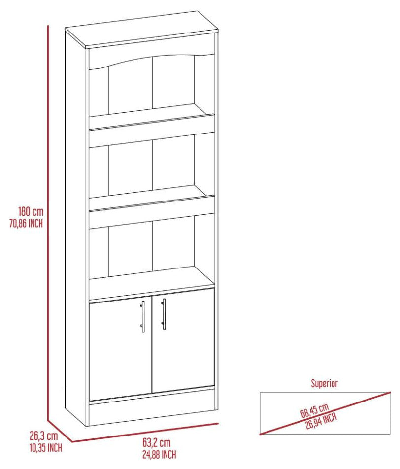 Bookcase Denver, Office, Black