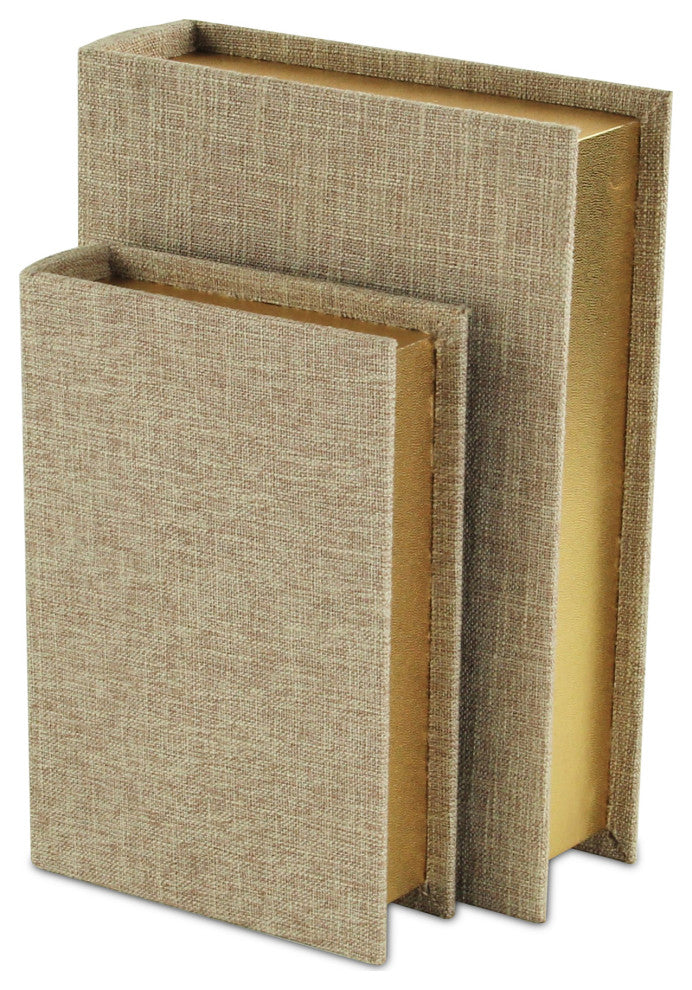 Canter Isle Beige Linen Book Box Set