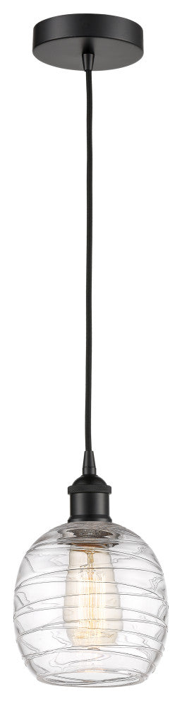 Innovations 616-1P-BK-G1013 1-Light Mini Pendant, Matte Black