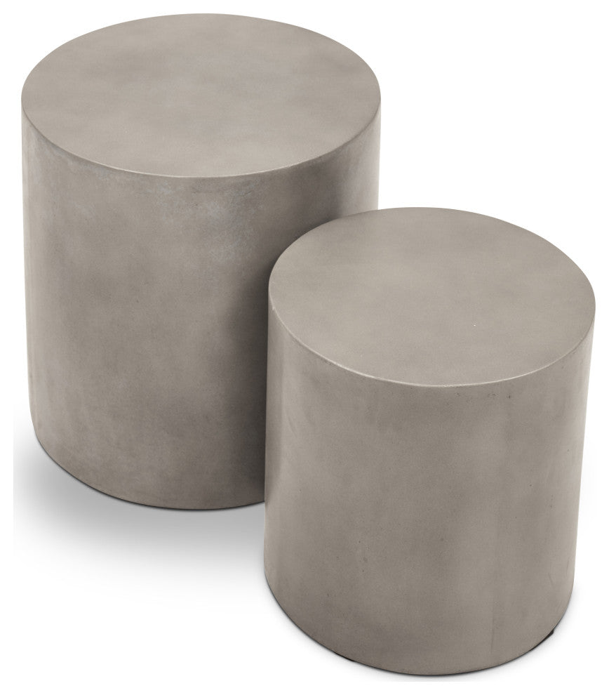 Una Pedestal, Set of 2, Dark Gray