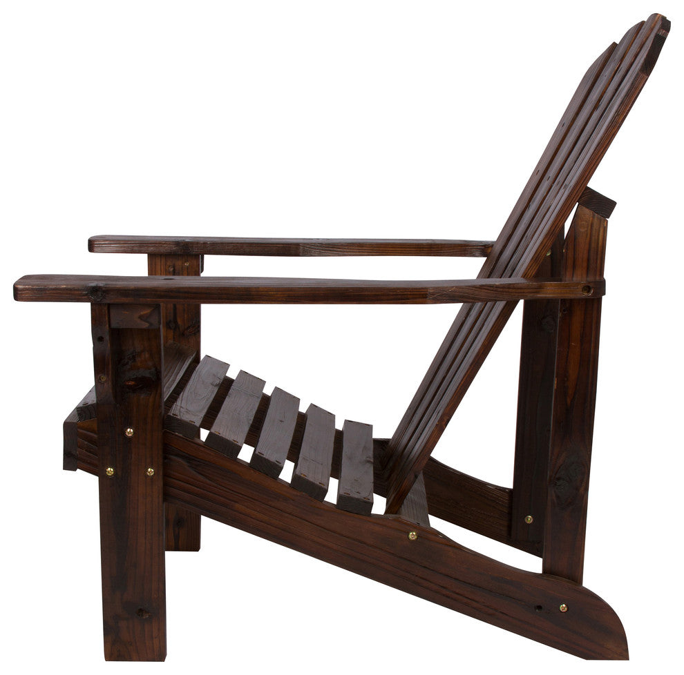 Rockport Adirondack Chair, Burnt Brown