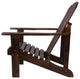 Rockport Adirondack Chair, Burnt Brown
