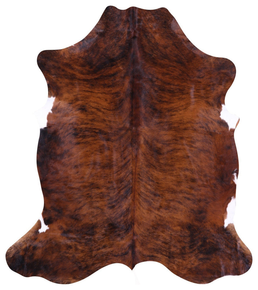 7' 3" X 6' 6" Organic Natural Hair-On Cowhide Area Rug C1462