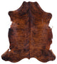 7' 3" X 6' 6" Organic Natural Hair-On Cowhide Area Rug C1462
