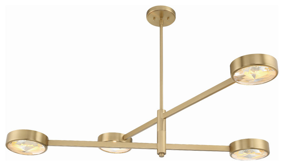 Orson 4-Light Modern Gold Chandelier