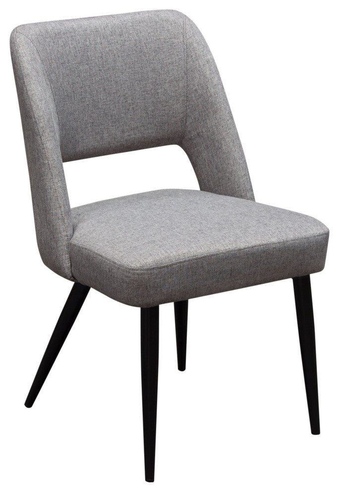 2 Reveal Dining Chairs, Gray Fabric