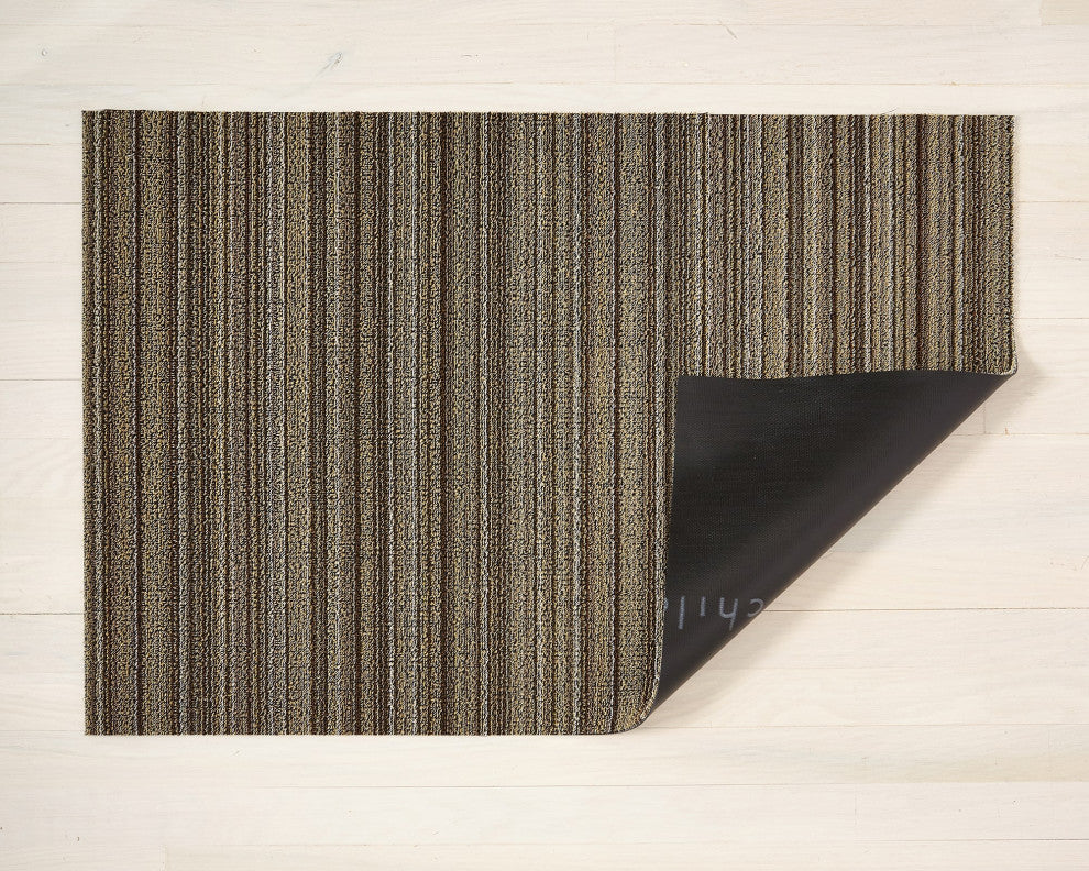 Skinny Stripe Shag, Mushroom, 36"x60"