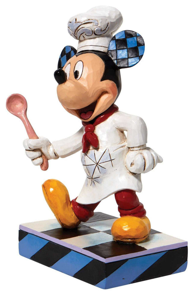 Jim Shore Bon Appetit. Polyresin Chef Mickey Mouse 6010090