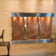 Olympus Falls Water Fountain, Brown Marble, Stainless Steel, Square